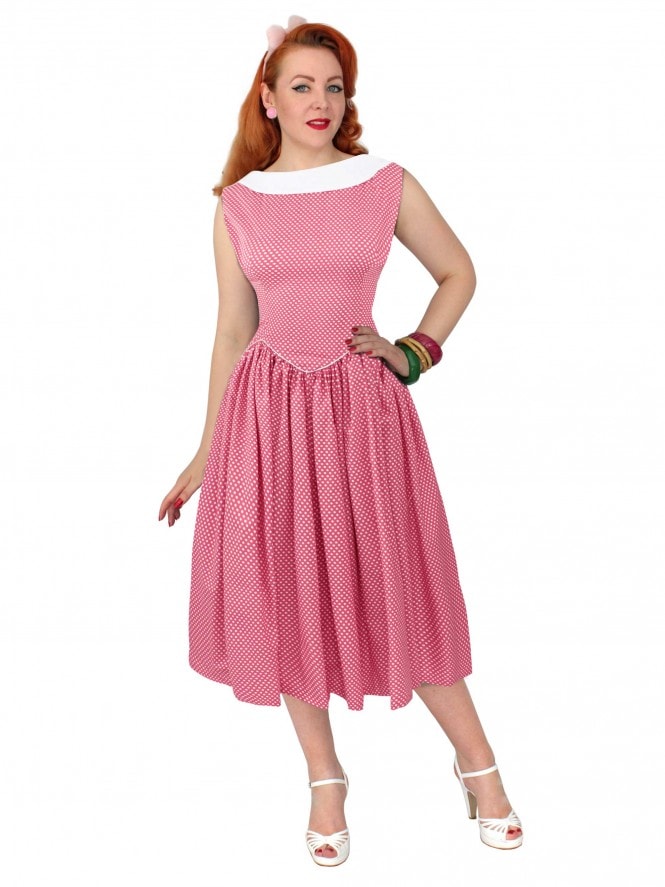 Emma Dress Dot Pink from vivienofholloway.com