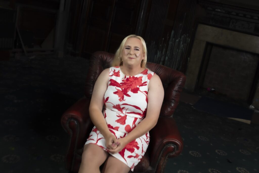 Professional photo from Born UK photoshoot day at Woolton Hall near Speke, Liverpool. These are potos of me, Mikki Tiamo.