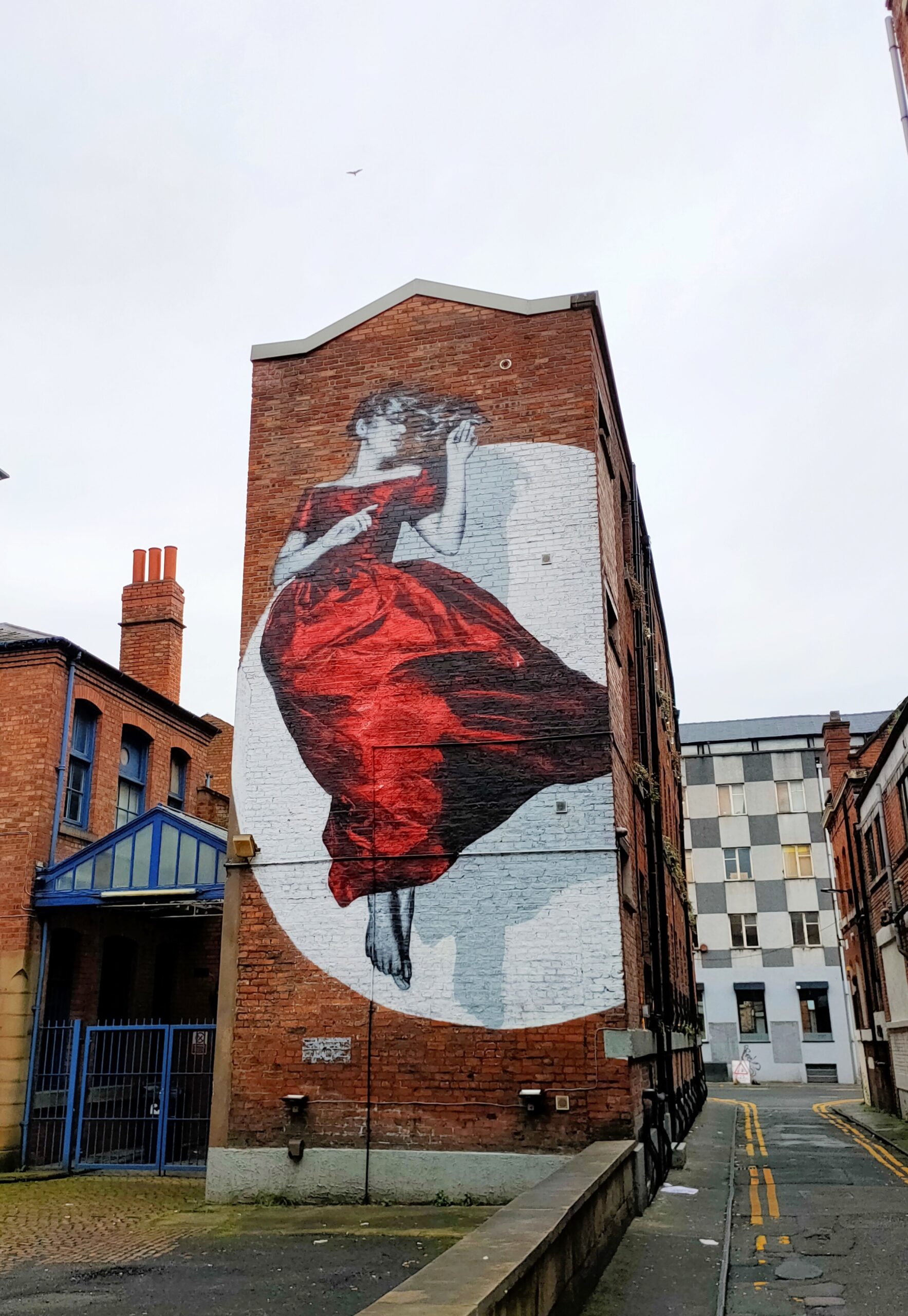 the red lady mural, Serenity