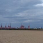 The cranes at Crosby Docks