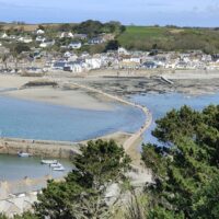 The causeway from Marazion to St Michael's Mount